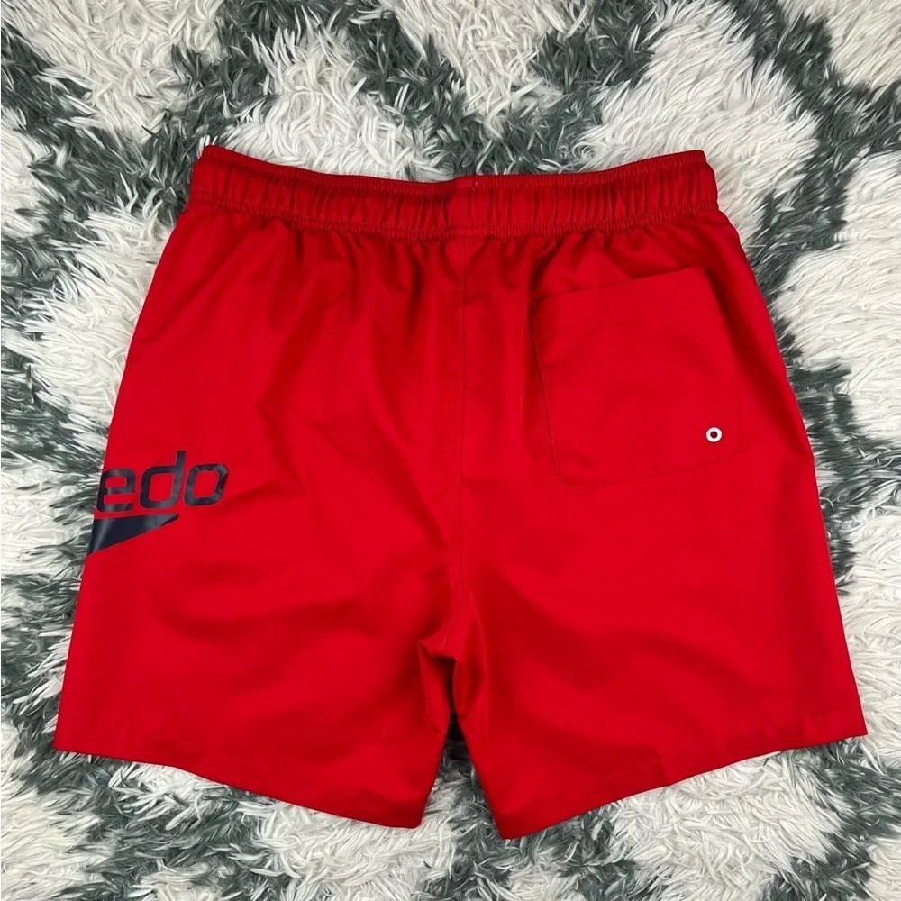 Speedo Men's Red Swim Trunks Size Large